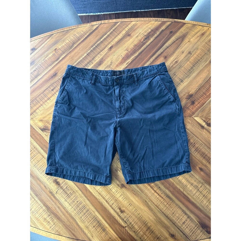 John Varvatos Men’s Size 36 Chino Shorts Navy Blue Slate 9” Inseam